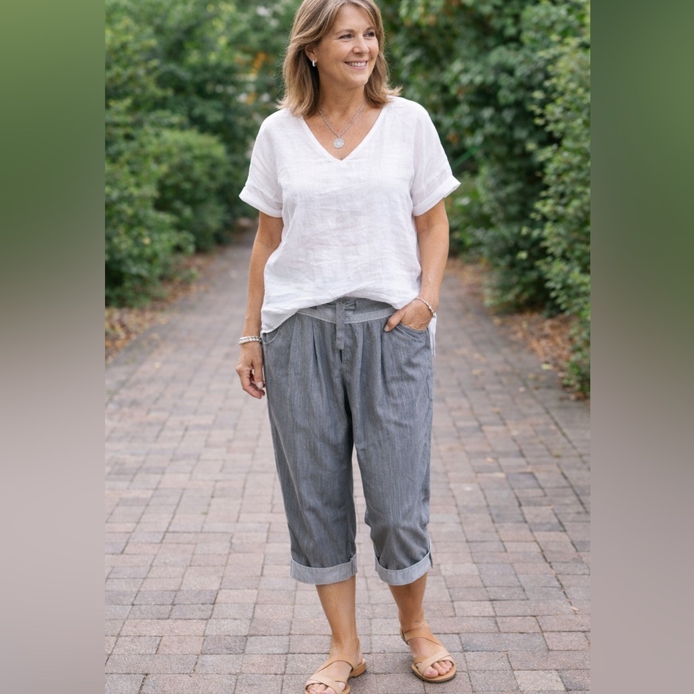 Royal Robbins Harem Pant Capris in Gray - Size 8